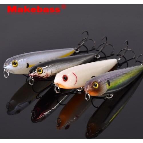 Makebass Luya Wobblers popper fishing Lure Bubble pencil Bait ABS Top water Floating hardbait fishing tackle Lake Sea fishing