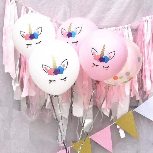 10pcs 12 inch colorful thick unicorn latex balloons helium can float baby birthday balloon wedding event party decoration