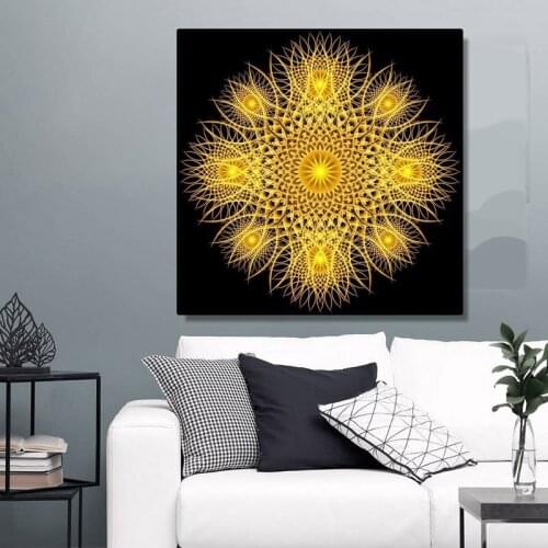 Mandala Modern Sofa Background Wall Decoration Painting Decorative Poster Religious Picture For Living Room Bedroom Decor