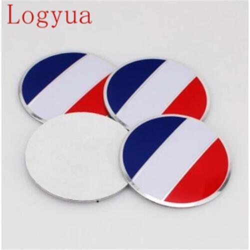 Car Styling 56.5mm USA UK France Germany Flag Wheel Center Hub Cap Cover Stickers Emblem For National Flags 20pcs = 5sets