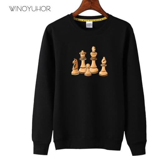 Cool Chess Printed Sweatshirts Baby Boys 2020 New Spring Autumn Long Sleeve O-neck Pullovers Game Player Hoodies Tops