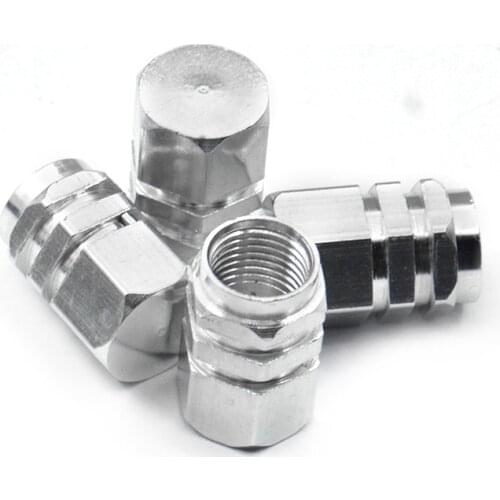 4Pcs Universal Aluminum Car Tyre Air Valve Caps Bicycle Tire Valve Cap Car Wheel Styling Round Red Black Blue Silver Gold