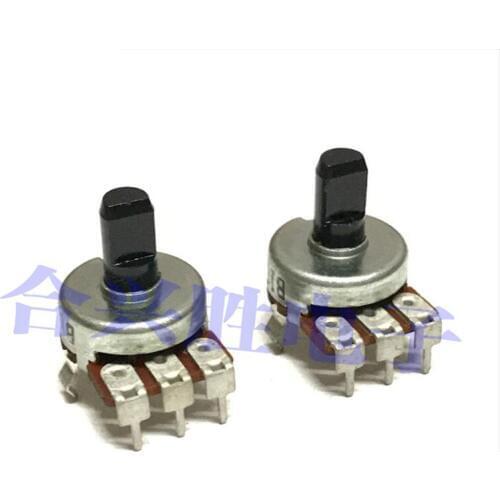 161 type rotary potentiometer vertical B100K with midpoint acoustic power discharge positioner shaft length 10mm