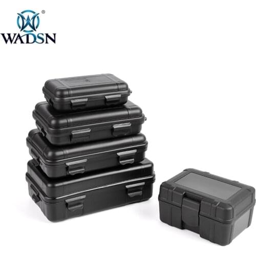 WADSN Tactical Shockproof Storage Plastic Case for Flashlight PEQ DBAL Laser Sight Hunting Gun Accessories Airsoft Tool Box