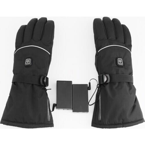Winter Electric Heated Gloves with Temperature Adjustment Lithium Batteries Gloves for Skiing Hiking Climbing Heated Glove 2021