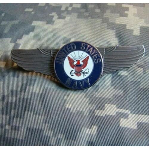 WW2 US United States NAVY Red Wings Military Pilot Wing Badge Insignia Metal Pin Military Store