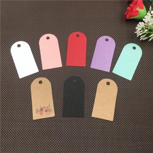 100pcs Travel Accessories Creative Small Cute Tags Luggage Tag Portable Label Packaging Gift Hang Lable Earring/Stud Price Card