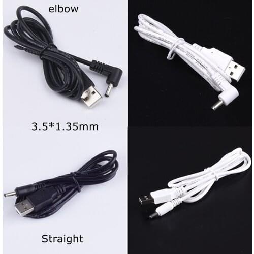 100 pieces USB to DC3.5*1.35mm round hole small speaker charging cable 5v power cable 3.5mm charging cable 1m