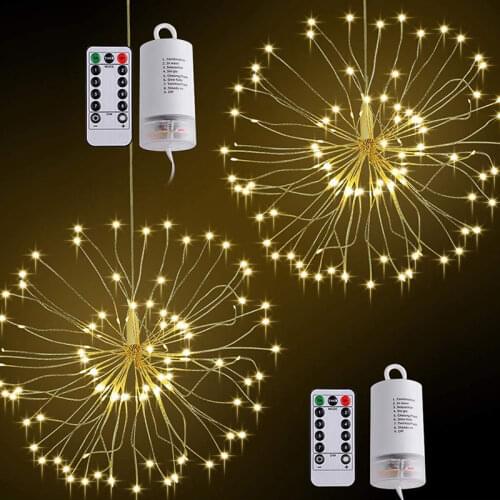120Led string light waterproof Warm white/Color Firework AA Battery copper wire christmas Wedding Party Garland Fairy Light Lamp