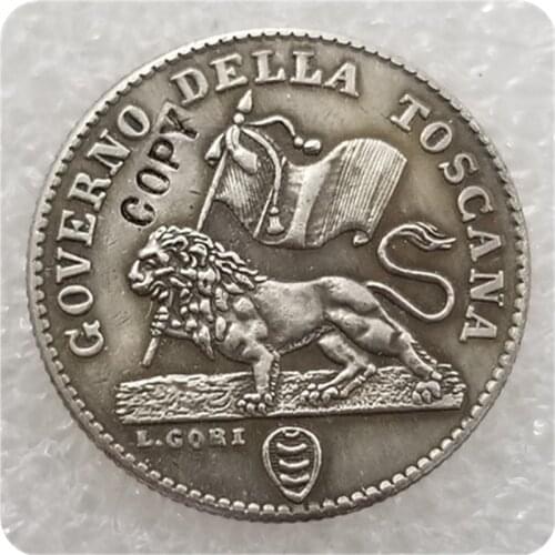 1859 Tuscany (Italian states) 1 Fiorino - Leopoldo II Copy Coin