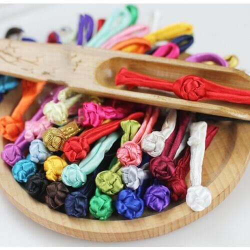 20 Pairs Chinese Tang Suit Handmade Cheongsam Buttons Knot Fastener Closures DIY for Tang Suit Traditional Handcraft Decor