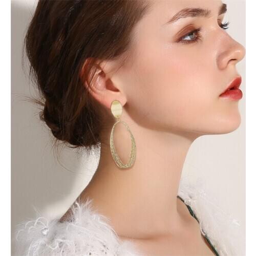 2020 ladies retro classic hoop earrings handmade irregular geometric big pearl earrings wedding party jewelry accessories