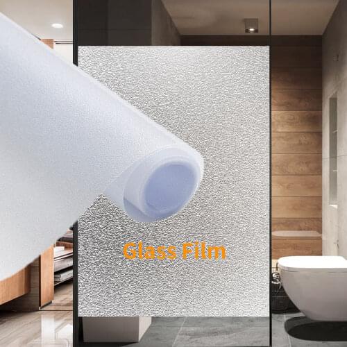 Heat Insulation Self Adhesive Film Window Film Stained Glass Decorate Window Glass Sticker Privacy Frosted Window Decal Glass