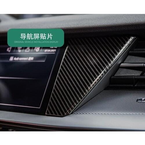 For Audi A3 8Y 2020 2021 2022 Stainless Steel Navigation Frame Front Side Air Vent Cover 4pcs Car Accessories LHD