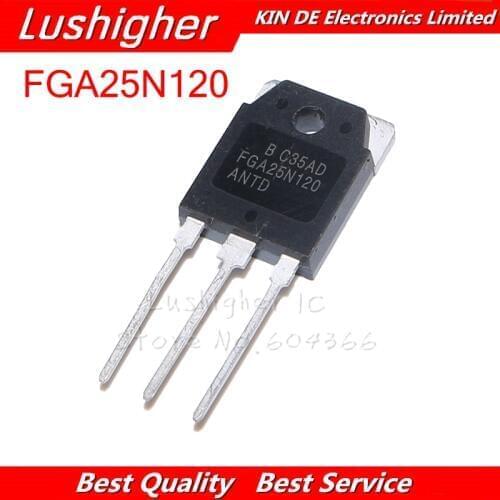 5pcs FGA25N120 FGA25N120ANTD TO3P 25N120 High-power IGBT New Original