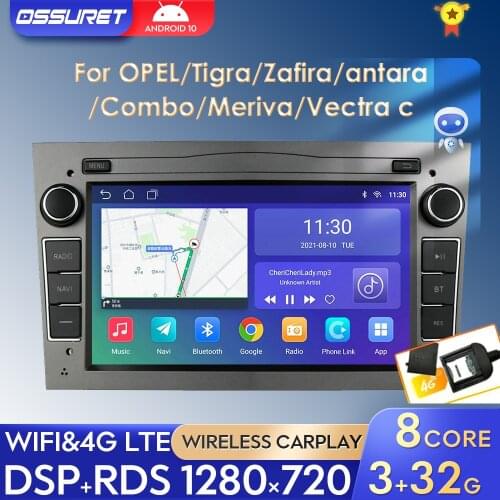 2G 64G Android 10 2 DIN CAR GPS for opel Vauxhall Astra H G J Vectra Antara Zafira Corsa Vivaro Meriva Veda NO DVD PLAYER TPMS