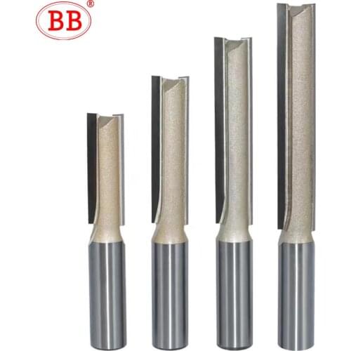 BB Flush Trim Router Bit End Bearing Cutter 1/2 1/4 8mm 12.7mm Straight Flute Trimming Woodworking Tools Wood Side Milling DIY