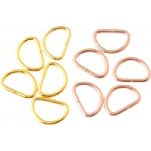 Free Shipping 100Pcs Unwelded Leather Bags Metal Crafts D Rings 10x13.5mm(Inside :7x10.5mm) Connect Buckle