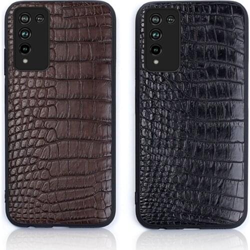 Genuine Crocodile Leather Case For Honor 10X Lite 9X 8X Note 10 V30 Pro V20 V10 V9 Cover For 10i 20i 30S 30 Pro 20 Pro 10 9 Lite