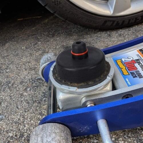 Black Rubber Slotted Floor Jack Pad Frame Rail Adapter For Pinch Welding Side Pads Auto Parts Lift Pad