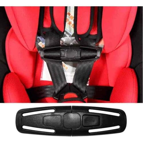 Black Car Baby Safety Seat Strap Belt Adjuster Harness Chest Child Clip Safe Buckle Car Safety Seat Accessories