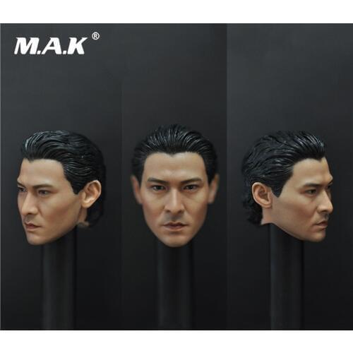 For Fans Gift 1/6 Man Head Sculpt Model Toy God of Gamblers Andy Lau Head Carving Without Neck Gift for 12 inches Action Figure