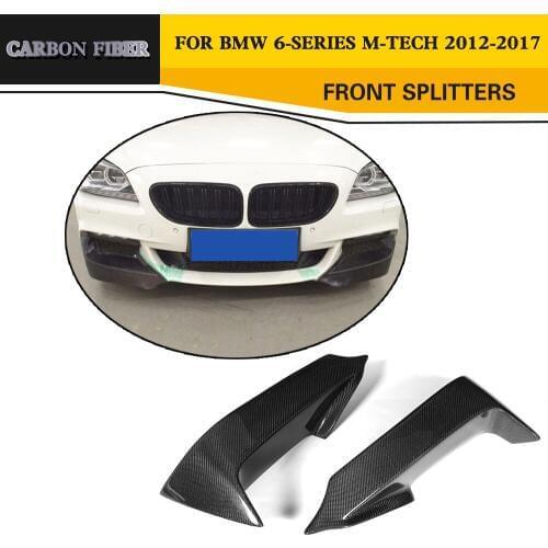 Carbon Fiber Car Styling Front Bumper Splitter for BMW 6 Series F06 F12 M Sport bumper 2012-2015