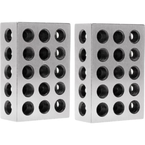 2pcs Hardened Steel Ultra Engineers Blocks Precision 1" x 2" x 3" Milling Tool