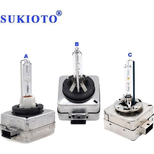 SUKIOTO Xenon 6000K D1S 4300K D3S 5000K 8000K 3000K yellow 35W 55W xenon hid kit ballast D1S Metal Car Styling Headlight replace