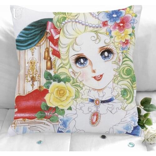 New The Rose of Versailles lPillowcases Printed Square Pillowcase Home Decorative Zipper Pillow Cover 35X35cm40X40cm(One Side)