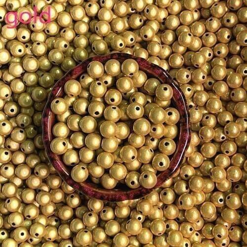 New 6mm 8mm 3d Miracle Shining Dream Acrylic Round Spacer Beads for Jewelry Making DIY #08