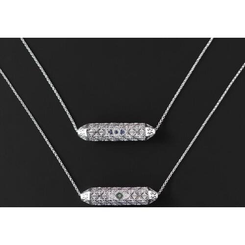 S925 Sterling Silver Evil Eyes Small Waist Hollow Necklace Female Adjustable Couple New Fashion Luxury Brand Monaco Jewelry