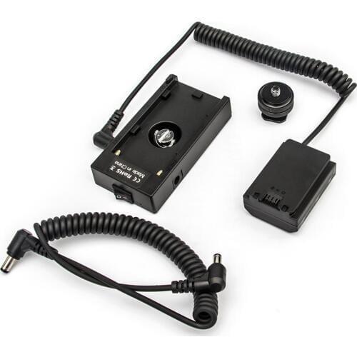 NP-F970 Battery Power Supply Plate with NP-FZ100 Cable for SONY NP-F Series Batteries