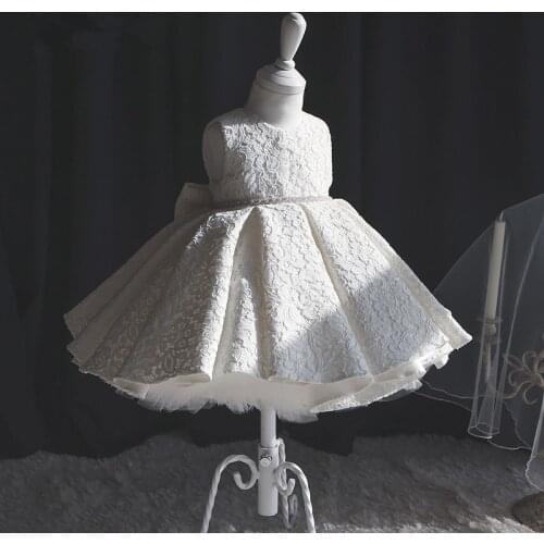 1st birthday dress for baby Girl Pink Infant Baptism Dress Newborn Party Wedding Christening White Lace Princess dresses girls