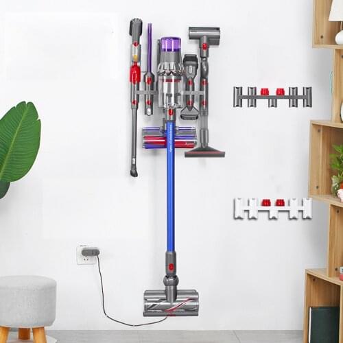 For Dyson V7 V8 V10 V11 Vacuum Cleaner Part Unit Storage Rack Wall Mount Hanger For Dyson V7 V8 V10 V11 9 Holes Storage Bracket