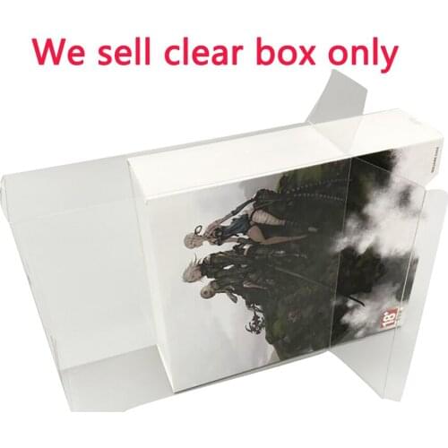 10pcs Clear transparent box cover For PS4 game For NieR Replicant Collectors Edition collection display storage PET