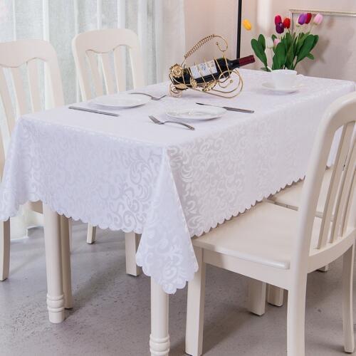 YRYIE Dining Kitchen Table Cover Pattern Checked Polyester Jacquard Banquet Wedding Table Cloth Rectangular
