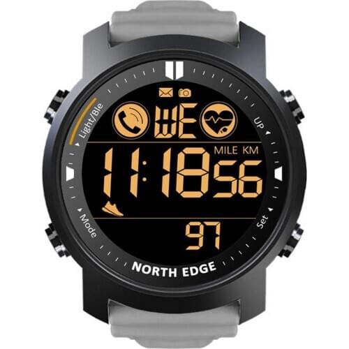 NORTH EDGE LAKER Smart Watch Men Fitness Sports Waterproof 50M Pedometer Heart Rate Sleep Monitor Smartwatch For iOS Android