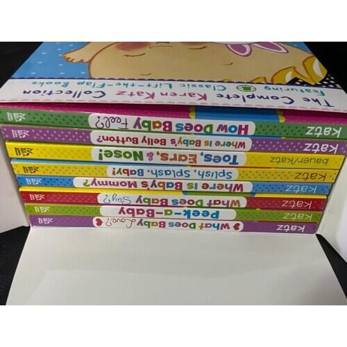 3-8 year Childrens English story book Karen Katz english picture book help child be reader early education book 8pc/set