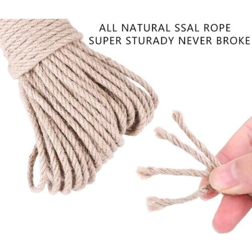 Sisal Rope Cat Tree Scratching Post Toy Cat Climbing Frame Replacement Rope Desk Legs Binding Rope For Sharpen Claw Pet Product