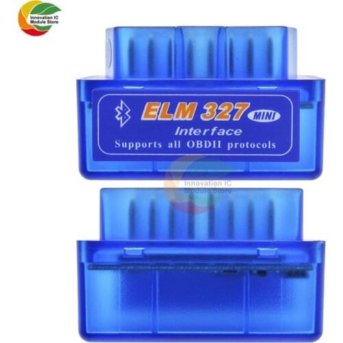 Ziqqucu Hardware Super MINI ELM327 Software V2.1 Bluetooth 12Kinds Multi-Langugae OBDII CAN-BUS Works for Android Torque/PC
