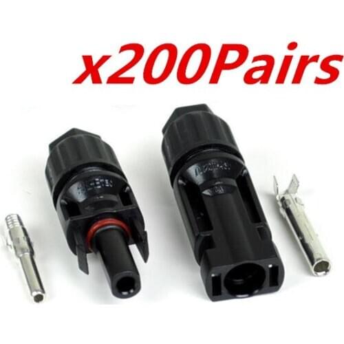 25 years quality warranty 200 pairs /lot TUV IP67 PV Solar cell pv connector
