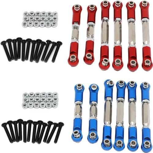 6pcs Steering Link for ARRMA BIG ROCK GRANITE 1/10 Monster Truck Vehicles Buggy Spare Parts