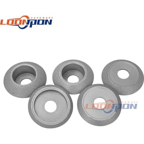 75mm Vacuum Brazed Diamond Grinding Disc V Type Diamond Wheel Thickness 10/15/20/25/30mm