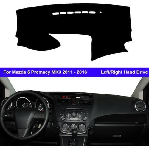 Car Inner Dashboard Cover For Mazda 5 Mazda5 Premacy MK3 2011 - 2016 Auto Dash Mat Carpet Cape Anti-sun Sun shade Dashmat 2015