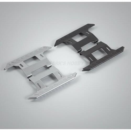 2PCS Tough Armor Side Plates Metal Pedals Slider for 1/10 RC Crawler Axial SCX10 RC4WD TF2 RGT 86100 Upgrade Parts