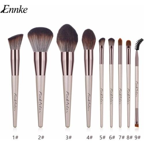 ENNKE Single makeup brushes champagne gold makeup tool flame brush eye shadow brush makeup