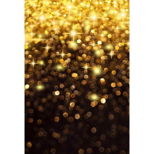 Bokeh Photography Backdrops Golden Dots Sparking Backgrounds for Photo Studio Portrait Photo Shoot Vinyl Cloth Custom Photophone