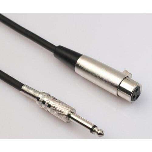 Microphone Cable 6.35mm to XLR Female Kanon Balanced Line Connected to Audio Microphone 6.35 Audio XLR Cable Length 3m