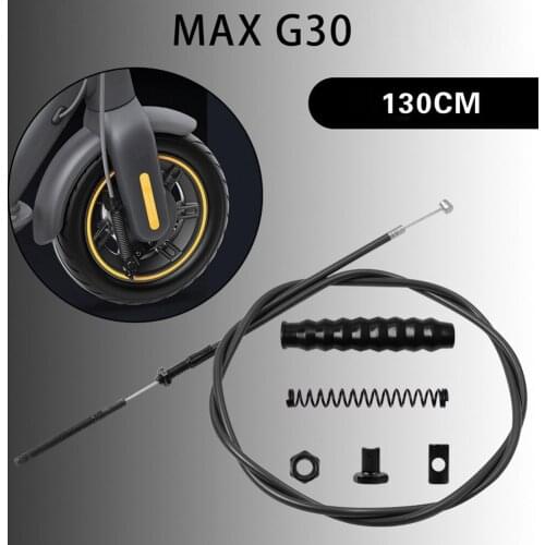 Brake Line Set For NINEBOT MAX G30 Electric Scooter Front Wheel Brake Steel+PC Black Outdoor Sports Scooters Parts Accessories